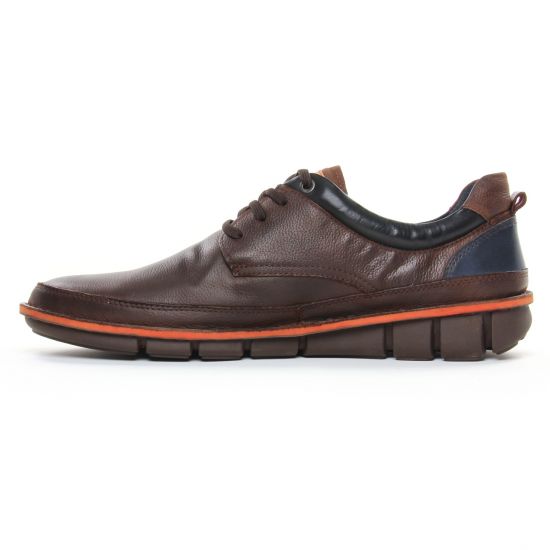 baskets marron foncé mode homme automne hiver - Photo Produit 3