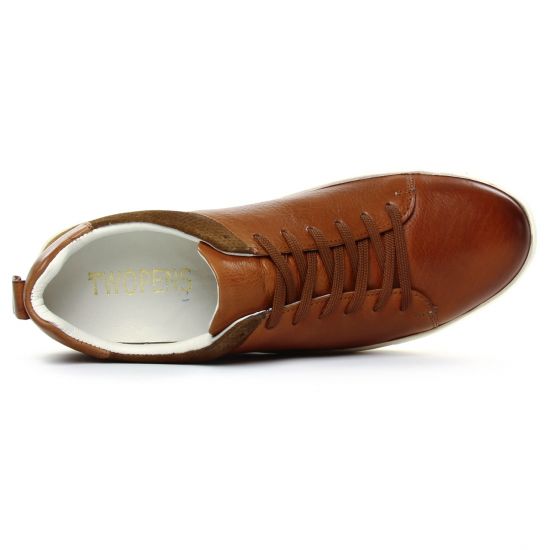 baskets marron mode homme automne hiver - Photo Produit 4