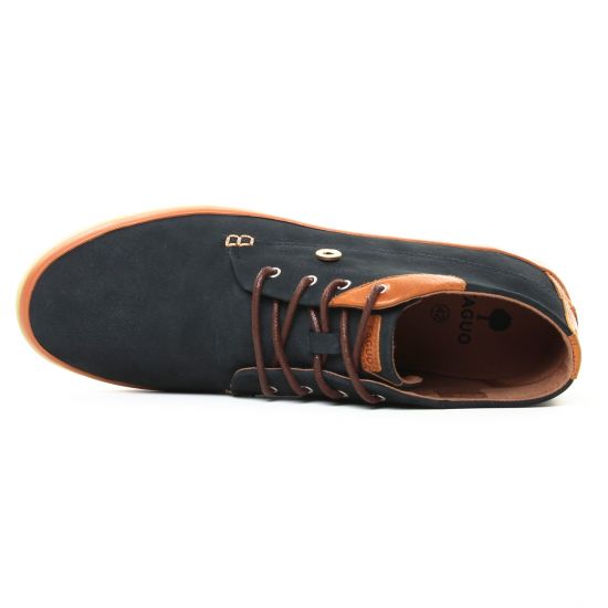 baskets noir mat mode homme automne hiver - Photo Produit 4