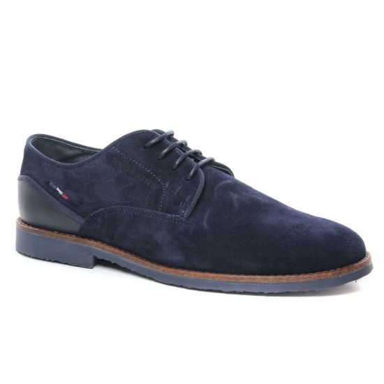 Chaussures Basses À Lacets Redskins Griseli Marine, vue principale de la chaussure homme