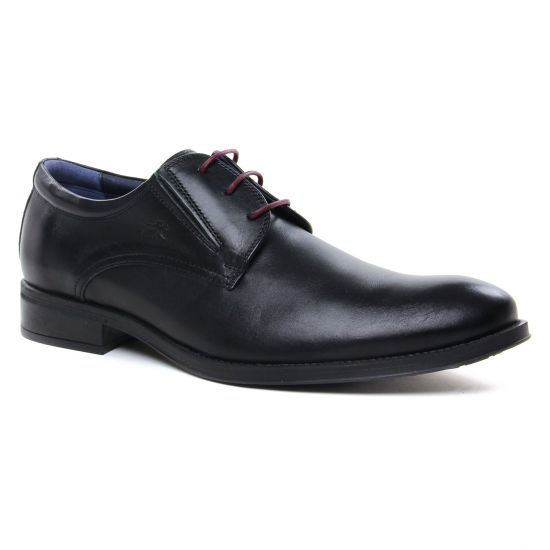 Chaussures Basses À Lacets Fluchos 8410 Noir, vue principale de la chaussure homme