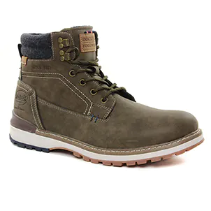 Chaussures homme hiver 2021 - chaussures montantes Dockers vert kaki