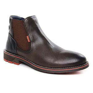 boots marron même style de chaussures en ligne pour hommes que les  Fluchos