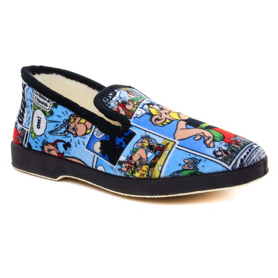 Chaussons La Maison De L Espadrille A50 H Bleu, vue principale de la chaussure homme