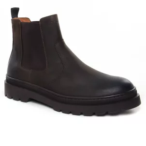 boots marron foncé: même style de chaussures en ligne pour hommes que les Pataugas