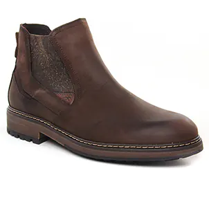 Chaussures homme hiver 2024 - boots Fluchos marron foncé