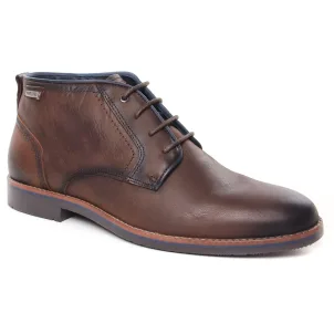 Chaussures homme hiver 2024 - bottines Chukka Pikolinos marron foncé