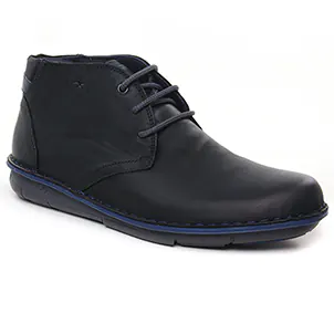 Chaussures homme hiver 2024 - bottines Chukka Fluchos noir