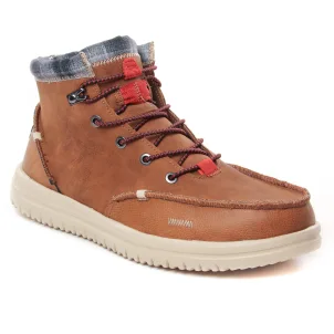 Chaussures homme hiver 2024 - chaussures montantes Hey Dude marron