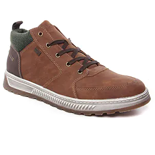 chaussures-montantes marron même style de chaussures en ligne pour hommes que les  Rieker