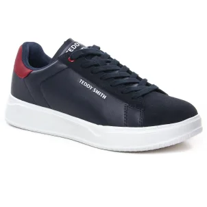 tennis-baskets-mode bleu marine même style de chaussures en ligne pour hommes que les  Serge Blanco