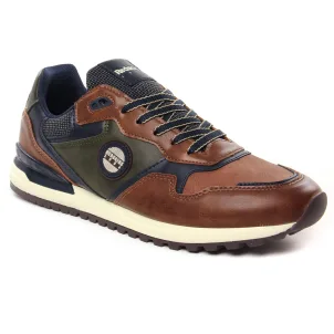 Chaussures homme hiver 2024 - tennis Redskins marron vert kaki