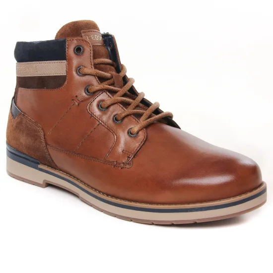 Chaussures Montantes Redskins Odres Cognac Marine, vue principale de la chaussure homme