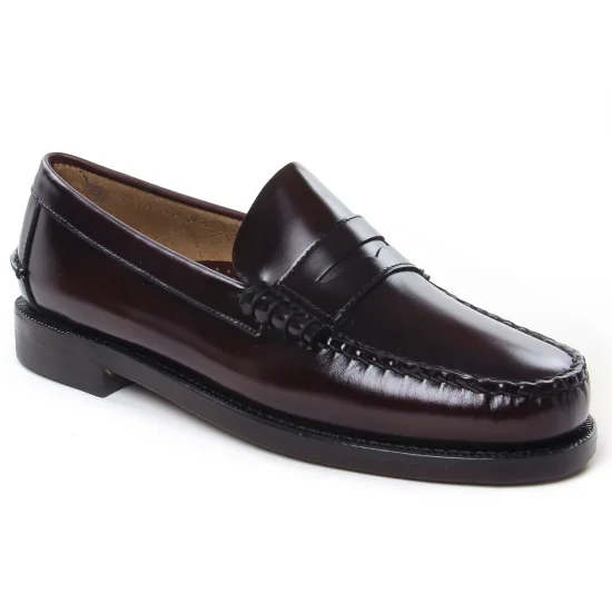 Chaussons Sebago Classic H Burgundy, vue principale de la chaussure homme