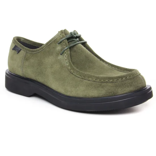 Chaussures Basses À Lacets Camper K100999 Darkgreen, vue principale de la chaussure homme