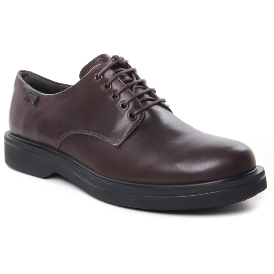 Chaussures Basses À Lacets Camper Norman K100998 Dark Brown, vue principale de la chaussure homme