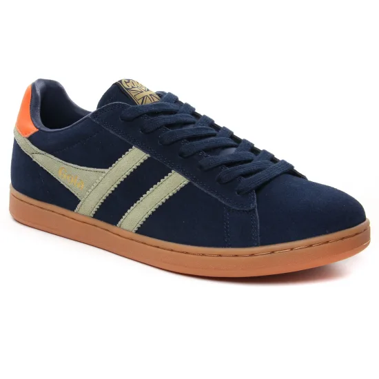 Tennis Et Baskets Mode Gola Equipe 2 Navy Kaki, vue principale de la chaussure homme