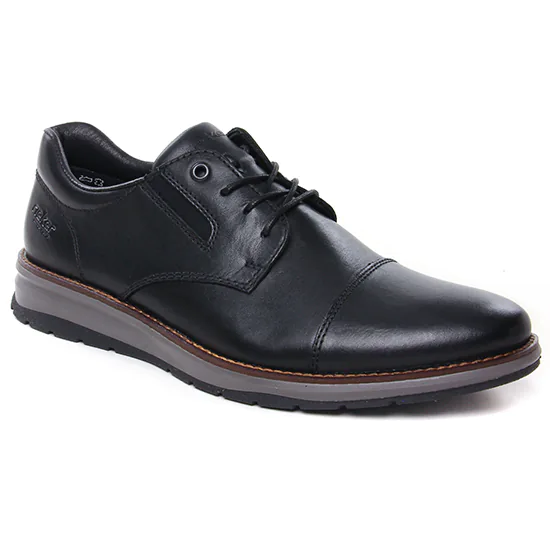 Chaussures Basses À Lacets Rieker 14701-00 Noir, vue principale de la chaussure homme